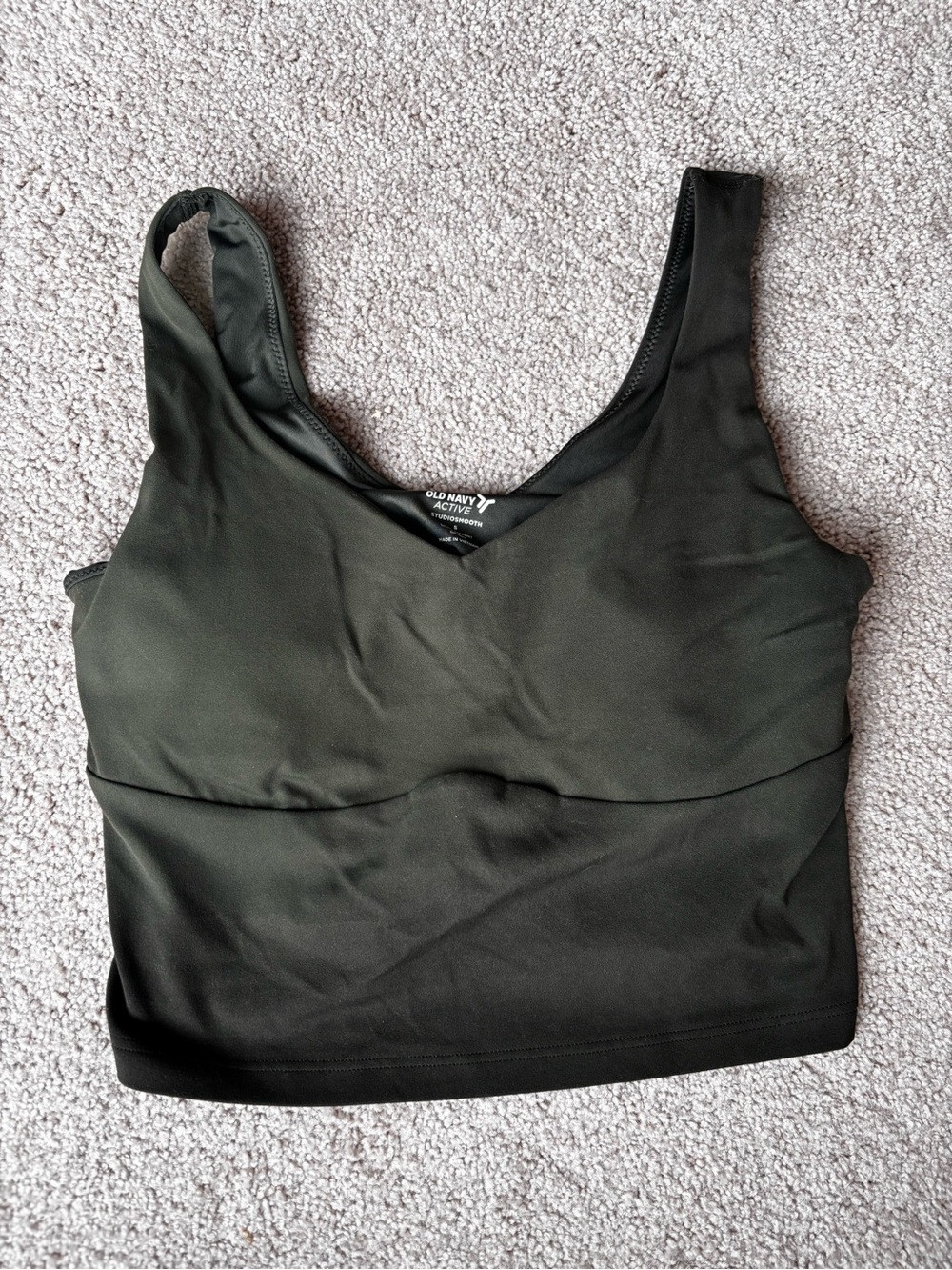 Old Navy Active Olive Green Studio Smooth Sports Tank